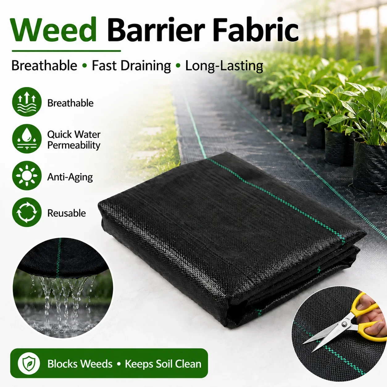 Toile géotextile perméable à l - Smart Garden Greenhouse avis et prix