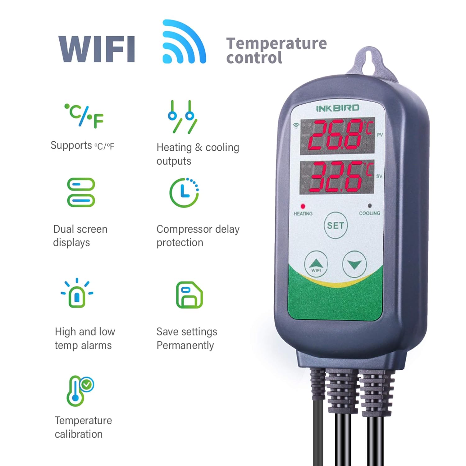 INKBIRD ITC-308-WiFi régulateu - Smart Garden Greenhouse avis et prix