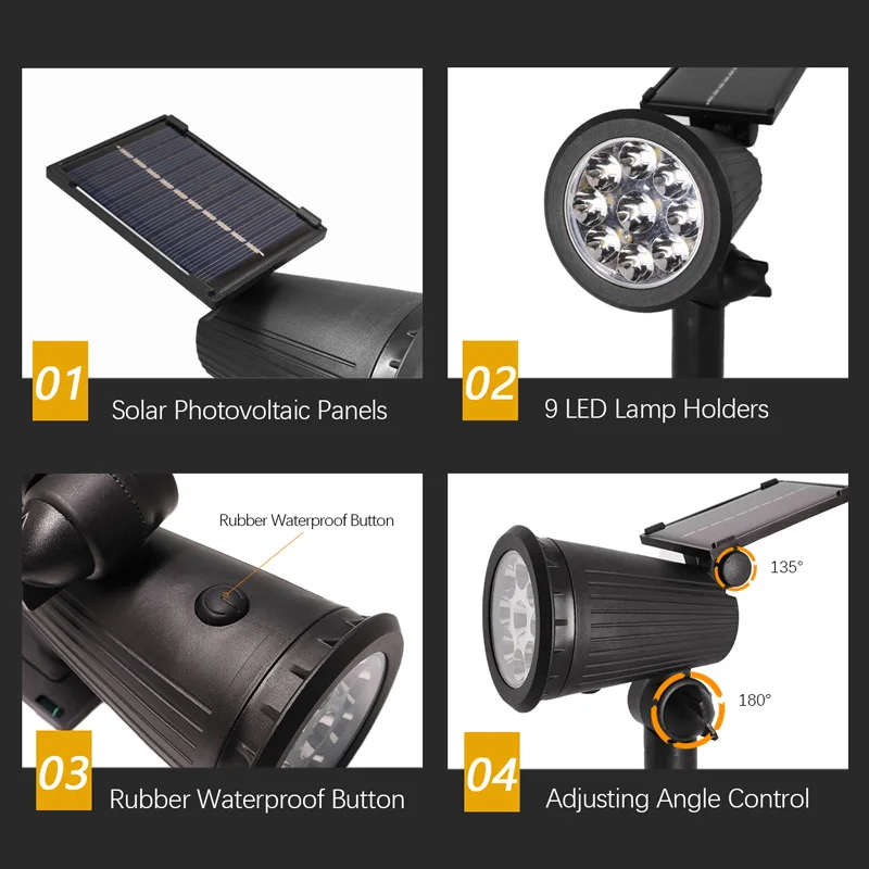 1/2PCS Lampes solaires de jard - Smart Garden Solar Lights avis et prix